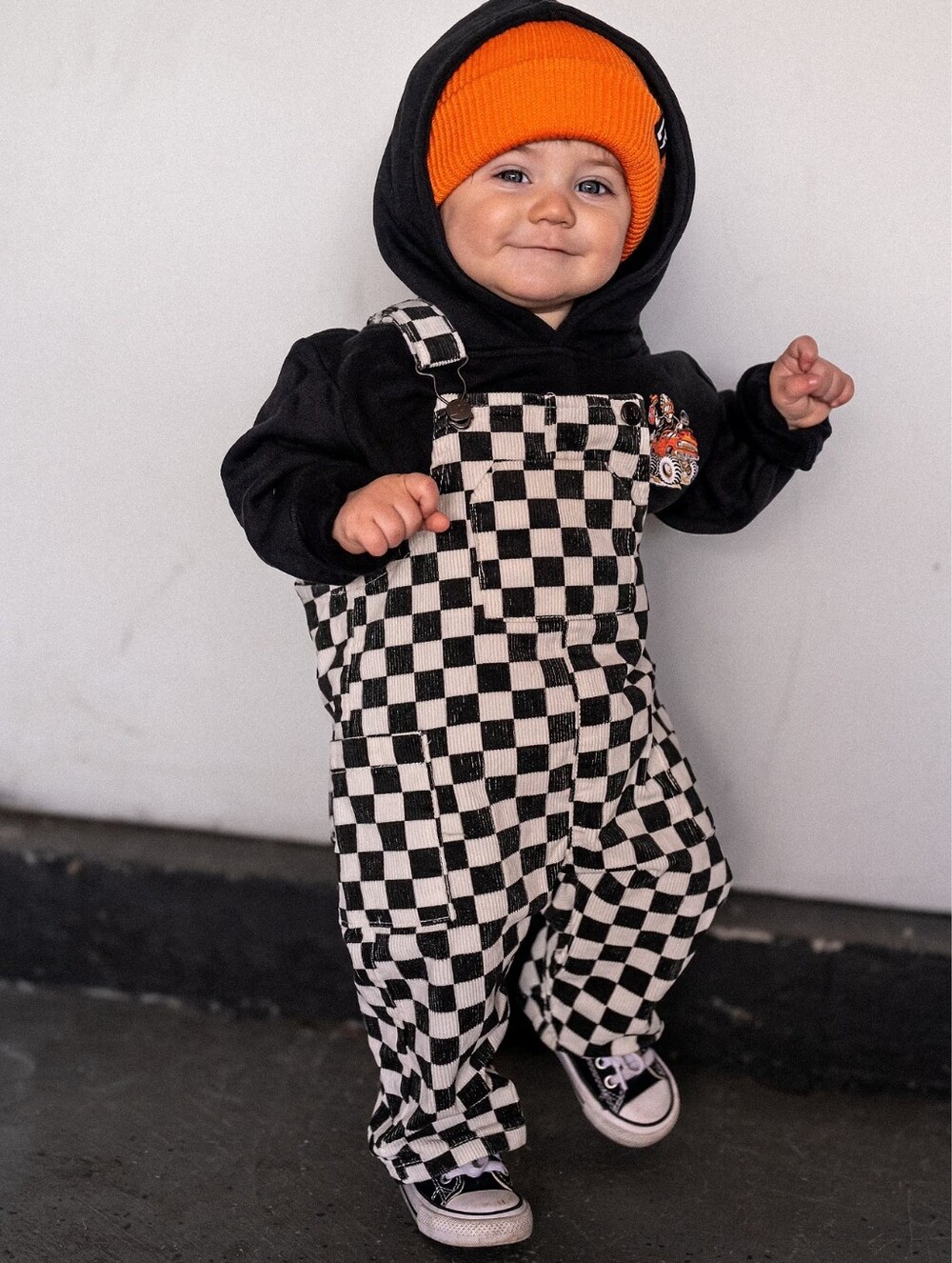 Little Trouble Checker Overalls